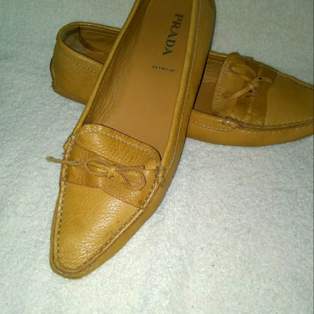 Prada Leather Driving Shoes